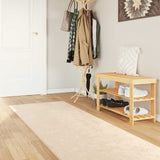 Runner Tappeto MARSA Crema 250 x 100 cm Poliestere e PVC