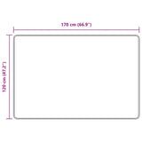 Runner Tappeto MARSA Crema 120 x 170 cm Poliestere e PVC