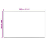 Runner Tappeto MARSA Crema 190 x 300 cm Poliestere e PVC