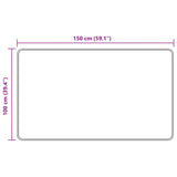 Runner Tappeto MARSA Multicolore 100 x 150 cm Poliestere e PVC