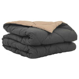 Duvet Estivo Antracite e Talpa 200 x 140 cm Microfibra