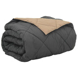 Duvet Estivo Antracite e Talpa 220 x 260 cm Microfibra