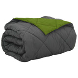 Duvet Estivo Verde e Antracite 200 x 200 cm Microfibra