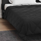 Duvet Estivo Nero 220 x 260 cm Microfibra
