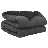 Duvet Estivo Nero e antracite 200 x 140 cm Microfibra
