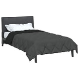 Duvet Estivo Nero e antracite 220 x 155 cm Microfibra