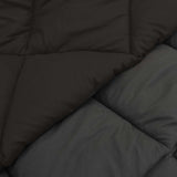 Duvet Estivo Nero e antracite 220 x 240 cm Microfibra