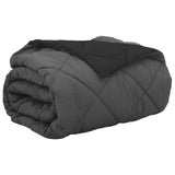 Duvet Estivo Nero e antracite 220 x 240 cm Microfibra