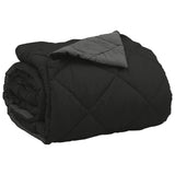 Duvet Estivo Nero e antracite 220 x 260 cm Microfibra