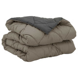 Duvet Estivo Grigio chiaro e Antracite 220 x 135 cm Microfibra