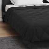 Piumone Completo Annuale Nero 200 x 240 cm Microfibra