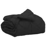 Piumone Completo Annuale Nero 155 x 220 cm Microfibra