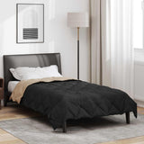 Piumone Completo Annuale Nero e Talpa 200 x 140 cm Microfibra