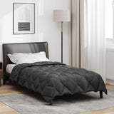 Duvet Invernale Antracite 135 x 200 cm Microfibra