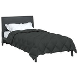 Duvet Invernale Antracite 135 x 200 cm Microfibra