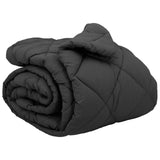Duvet Invernale Antracite 220 x 240 cm Microfibra