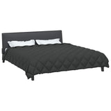 Duvet Invernale Antracite 220 x 240 cm Microfibra