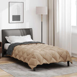 Duvet Invernale Antracite e Talpa 135 x 200 cm Microfibra