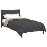 Duvet Invernale Antracite e Talpa 135 x 220 cm Microfibra