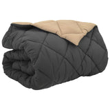 Duvet Invernale Antracite e Talpa 200 x 220 cm Microfibra