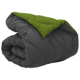 Duvet Invernale Verde e Antracite 135 x 220 cm Microfibra