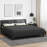 Duvet Invernale Verde e Antracite 220 x 240 cm Microfibra
