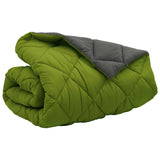 Duvet Invernale Verde e Antracite 220 x 260 cm Microfibra