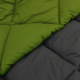 Duvet Invernale Verde e Antracite 240 x 260 cm Microfibra