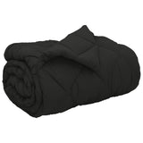 Duvet Invernale Nero 135 x 200 cm Microfibra