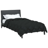 Duvet Invernale Nero 135 x 200 cm Microfibra