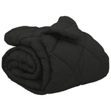 Duvet Invernale Nero 220 x 240 cm Microfibra