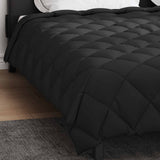 Duvet Invernale Nero 240 x 260 cm Microfibra