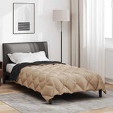 Duvet Invernale Nero e Talpa 135 x 220 cm Microfibra