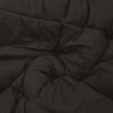 Duvet Invernale Nero e Talpa 140 x 220 cm Microfibra
