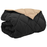 Duvet Invernale Nero e Talpa 200 x 220 cm Microfibra