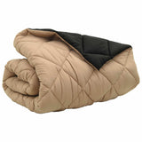 Duvet Invernale Nero e Talpa 220 x 240 cm Microfibra