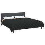 Duvet Invernale Nero e Talpa 220 x 260 cm Microfibra