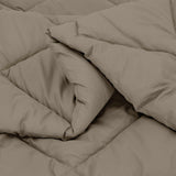 Duvet Invernale Grigio chiaro 155 x 220 cm Microfibra