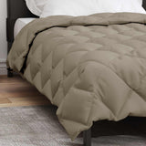Duvet Invernale Grigio chiaro 220 x 135 cm Microfibra