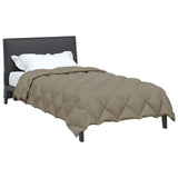 Duvet Invernale Grigio chiaro 220 x 135 cm Microfibra