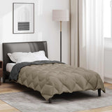 Duvet Invernale Grigio chiaro e Antracite 140 x 200 cm