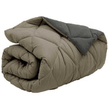 Duvet Invernale Grigio chiaro e Antracite 140 x 200 cm