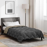 Duvet Invernale Grigio chiaro e Antracite 140 x 220 cm
