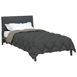 Duvet Invernale Grigio chiaro e Antracite 140 x 220 cm
