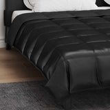 Duvet Estivo Nero 220 x 240 cm Satin e Micropile