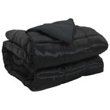 Piumone Completo Annuale Nero 155 x 220 cm Satin e Micropile
