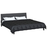 Piumone Completo Annuale Nero 220 x 260 cm Satin e Micropile