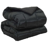 Duvet Invernale Nero 155 x 220 cm Satin e Micropile