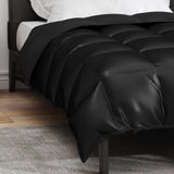 Duvet Invernale Nero 140 x 220 cm Satin e Micropile