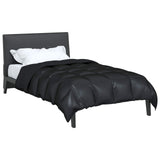 Duvet Invernale Nero 140 x 220 cm Satin e Micropile